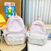 Mochila Xadrez Estilo Coreano para Estudantes do Sexo Feminino, Bolsa Escolar Fofa Doce Fresca, Bolsa Grande para Laptop, Novo Estilo 2025