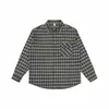 Camisa de Manga Larga a Cuadros con Bolsillo de Parche Yidao Vintage Otoño Nuevo 2026 para Hombre Estilo Retro Japonés Holgada Versátil