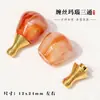 Joyería Budista de Jade Rosa Natural con Ágata Roja Incrustada Estilo Tibetano Cuentas de Oración Accesorios DIY para Pagodas Budistas
