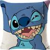 Funda de Almohada de Lino Ultra Suave con Dibujo de Stitch, Cojín para Sofá, Funda para Cabecero, Admite Diseño Personalizado con Tu Propia Imagen