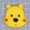 Alfabeto Inglês Bebê Cola Macia PVC Capa de Celular Patch DIY Coração Urso Patch Verão Sapato com Furo Decoração de Fivela