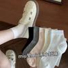 Calcetines de Verano de Malla Fina para Mujer Calcetines Elegantes Estilo Ballet Calcetines de Tubo Medio para Mujer Transpirables Dulces Calcetines de Color Sólido para Niñas