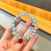 Pulsera de cuentas de colores caramelo, cuerda para el cabello, anilla para el cabello, venta al por mayor, Yiwu, pequeñas joyas, accesorios para el cabello, cuerda para el cabello, banda de goma pequeña de doble uso para mujeres