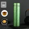 Taza Termo de Titanio con Recubrimiento de Pintura Flor de Hielo, Estilo Nuevo, Portátil de Lujo Ligero, Regalo, Aspecto de Alta Gama y Elegante para Uso en Casa y Oficina, Adecuada para Preparar Té