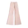 Calça Jeans Casual Retrô Americana de Cintura Baixa Micro Flare Feminina 2026 Nova Azul Marinho Fluida Emagrecedora Versátil Comprimento Total Wide-Leg