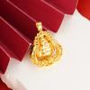 Collar de oro de Buda Maitreya Colgante de aleación de cobre hueco Fu Lu auspicioso retro Joyería de estilo nacional Accesorios al por mayor de Yiwu