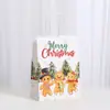 Bolsa de Regalo Navideña de Comercio Exterior Caricatura Hombre de Jengibre Bolso de Mano Bolsa de Compras Impresa Bolsa de Papel Kraft Fiesta Regalo