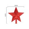 Cross-border Natal árvore de Natal topo estrela decorações glitter estrela de cinco pontas acessórios para árvore de Natal ouro em pó Natal Big Top Star