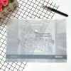 Bolsa de Documentos Transparente de PP para Exportación Color Impreso A4 Horizontal Plástico Bolsa de Información Bolsa de Documentos con Broche Empresarial Personalización