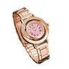 Cinturón de moda de lujo ligero transfronterizo, reloj de pulsera de cuarzo para mujer, sentido de alta gama, traje de joyería rosa, venta al por mayor