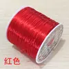 Suministro de extensiones de cabello con cuentas de cristal, línea elástica plana, accesorios de joyería para bricolaje, material de cuerda de cuentas, pulsera de cuerda, venta al por mayor