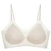 Sutiã Sem Costura Ultra Fino de Seda de Gelo com Costas Bonitas para Mulheres com Seios Grandes, Confortável, Efeito Push-Up e Suporte, Sem Aro, Respirável e Fresco