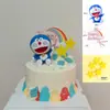Decoración de pastel de cumpleaños Doraemon Doraemon Hello Kitty decoración cabeza que se mueve Día del Niño celebridad de internet