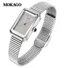 Moxi High Novo Relógio Feminino Elegante e Versátil Relógio à Prova d'Água Mostrador com Diamantes Relógio de Quartzo Estilo Quente Transfronteiriço