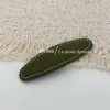 Pinza de BB de Color Aguacate con Puntada Sencilla, Pinza Geométrica Fresca de Verano para Mechones Laterales, Pasador para la Parte Posterior de la Cabeza