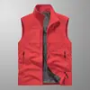Colete Masculino Primavera & Outono Sem Mangas Roupa de Trabalho Calça com Múltiplos Bolsos com Aba Colete Solto Roupa Externa Colete Fino Tendência Casual Colete de Cintura 8822