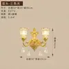 Lustre de sala de estar estilo americano todo em cobre, grande lustre principal retrô estilo europeu para sala de jantar e quarto, luminária decorativa de cristal de luxo para villa