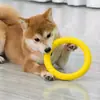 Juguete de Pelota para Mascotas EVA Perro Frisbee Flotante Entrenamiento Anillo de Tracción para Perro Bola para Mascotas Resistente a Mordeduras Molar Bola con Cuerda