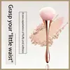 Pincel de Maquiagem em Forma de Ampulheta, Pincel Único para Blush com Cerdas Sintéticas Macias, Ferramenta de Beleza Cosmética de Tamanho Grande e Médio
