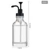 Botella de Vidrio para Jarabe de Venta Caliente Transfronteriza 500ml Dispensador de Jarabe de Café de Prensa Botella de Vidrio para Líquido de Jabón para Loción