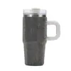 Taza de Coche Transfronteriza de 14oz Incrustada con Diamantes, Termo de Acero Inoxidable 304 con Asa, Taza de Hielo Portátil de Colores Tachonada con Pedrería, Personalizable