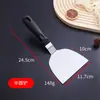 Espátula para utensilios de cocina al por mayor espátula de acero inoxidable espátula para teppanyaki espátula de cocina herramienta para bistec y barbacoa fábrica en stock
