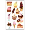 Transfronterizo Nuevo Postre Infantil Pegatinas de Tatuaje de Colores Impermeables Fiesta de Cumpleaños Niños y Niñas Pasteles Dulces Pegatinas de Dibujos Animados