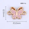 Venta Caliente Transfronteriza Colgante Creativo Personalizado de Mariposa de Dibujos Animados Material de Accesorios DIY Pulsera de Aleación con Goteo de Aceite Venta Directa de Fábrica