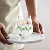 Taza de agua de vidrio impresa con celebridades de Internet coreanas, taza de café, taza de agua con gas, taza de bebida para el hogar, taza de jugo de leche
