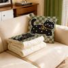 Almofada Quilt Gato Preto Fofo Dupla Utilidade Multifuncional Almofada Duas em Uma Almofada de Cochilo de Escritório Quilt de Carro Dobrável