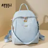 Mochila de Tela Oxford Nueva 2025 Mochila Textil Casual de Moda Combinable Simple para Exterior Bolsa de Viaje para Mujer