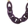 Nuevo Collar de Cadena Dorada de Moda para Comercio Exterior Mezclado con Acrílico Morado Personalizado Guangzhou Especial Transfronterizo