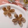 Tinta Zhen Tu Degradado Flor Grande Irregular Color Sólido Parche de Resina Aretes DIY Accesorios para el Cabello Material para Pasadores