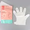 Cubierta de Mascarilla de Manos Desechable para Conservar la Frescura, Guantes Transparentes de Plástico PE, Guantes Hidratantes para Cuidado de Manos DIY, Cubierta de Mascarilla de Manos, 100 Piezas