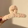 Pinza para el Cabello de Tiburón de Felpa Acrílica de Alta Gama Pinza Grande Accesorios para el Cabello de Mujer Volumen del Cabello Múltiples Capas Melena de Cabello Pinza para el Cabello