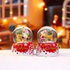 Nueva bola de cristal pequeña de Navidad de dibujos animados transfronteriza, bola de agua pequeña popular, decoraciones navideñas, regalos navideños al por mayor