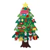Árbol de Navidad transfronterizo Decoraciones navideñas Rompecabezas hecho a mano para niños Árbol de Navidad de fieltro DIY Regalos navideños para niños
