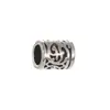 Accesorios transfronterizos DIY de aleación de plata de Xizang tubo recto joyería de plata antigua cuenta espaciadora hebilla de collar hebilla de pulsera hebilla de trenza sucia