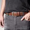 Cinturón con hebilla de pasador Paul para hombres de mediana edad, Pantalones casuales de negocios de corte ajustado, Cinturón de mezclilla, Pantalones duraderos al por mayor, Traje