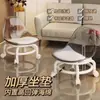 Taburete Transparente de Acrílico con Ruedas Universales, Silla Pequeña de Acero Inoxidable, Taburete Bajo Doméstico Silencioso con Ruedas, Taburete para Rellenar Juntas en el Suelo