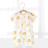Mono de bebé de verano fino de manga corta para hombre, mono de algodón para bebé, ropa para recién nacido, ropa de verano