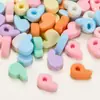 Color Sólido Selección Única 26 Letras Inglesas Cuentas de Resina Accesorios para Joyería DIY Materiales para Pasadores Hechos a Mano Pegamento Crema