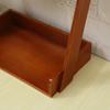 Caja de Almacenamiento de Madera Maciza Vintage de Doble Capa para Escritorio, Cosméticos, Perfume, Mascarillas, Pequeña Estantería, Estante de Exhibición para Plantas Suculentas de Cocina
