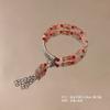 Pulsera de Cerámica de Aleación Pulsera de Estilo Chino Nuevo Pulsera con Cuentas Hecha a Mano Combinable Étnica Moda Diaria Accesorios Nicho
