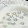 Decoraciones para Uñas K9 Copo de Nieve, Diamantes de Imitación Brillantes de Copo de Nieve de Alta Calidad, Diamantes de Imitación Irregulares de Punta Inferior, Popular Sensación de Internet, Diamantes de Imitación Blancos Champagne para Uñas