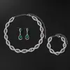 Nuevo Diseño de Anillo Más Vendido Moda Collar de Perlas y Pedrería Aretes Pulsera Accesorios de Novia