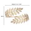 Pulsera de Brazo Grande Estilo Europeo y Americano con Hojas, Brazalete Abierto Grande para Novia Romana, Regalo de Navidad
