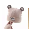 Gorro para Bebé para Otoño e Invierno, Gorro con Protección para la Fontanela de Recién Nacido, Lindo Gorro Tejido Cálido de Algodón Puro para Bebés