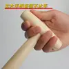 Ferramenta para transplante e fertilização de mudas, furador de jardim de aço inoxidável com cabo de madeira, semeador, furador de buracos para mudas de plástico