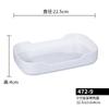 Prato para Petiscos de Hot Pot Empilhável Retangular Branco Prato de Jantar Melamina Espetos para Churrasco Autoatendimento Prato Especial